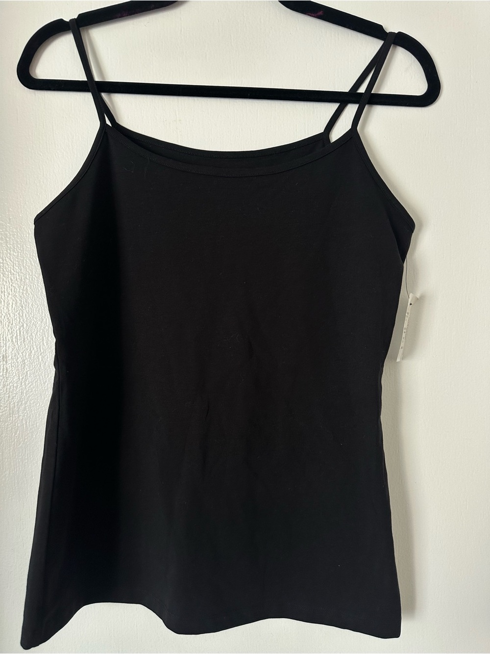 Saks Fifth Avenue Black Double-Spaghetti Strap Cami